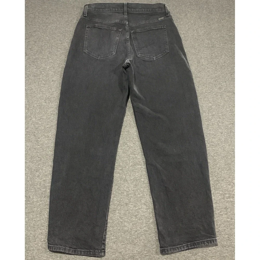 AYR The Getup Balloon Barrel Jeans Womens 27S Black Denim Pants Film Noir - Picture 2 of 13